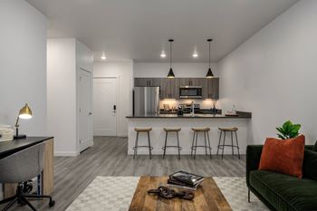 Living and kitchen