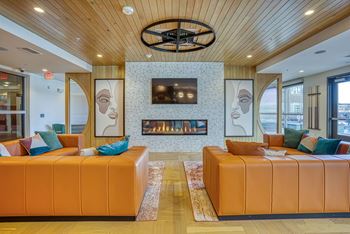 Resident lounges with fireplaces