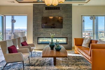 Resident lounges with fireplaces