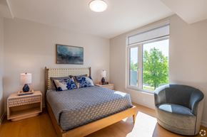 Cambridge apartment for rent - Bedroom With Expansive Windows at Park77 Apartments, Cambridge, Massachusetts