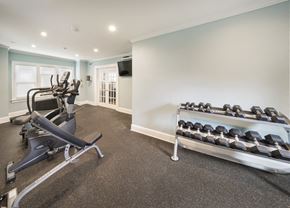 Troy apartment for rent - Fitness Center With Modern Equipment at Cedar Park Apartments, Troy, NY, 12180