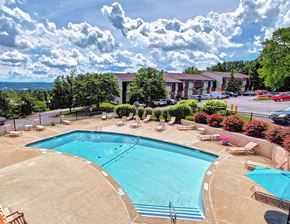 Watervliet apartment for rent - Aerial Pool View at Highland Club Apartments, Watervliet, NY 12189