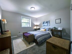 Troy apartment for rent - Comfortable Bedroom With Large Window at Cedar Park Apartments, Troy, 12180