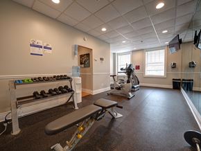 Albany apartment for rent - Gym with weight training equipments at Willett Apartments, Albany, 12210