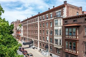 Albany apartment for rent - Street view of city at Willett Apartments, Albany, New York