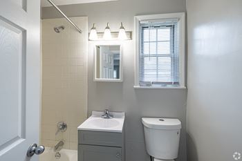 Newly renovated modern baths*