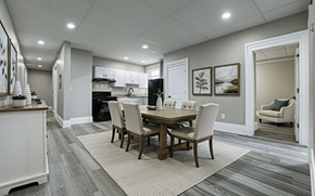 Albany apartment for rent - A dining room with a table set for four.