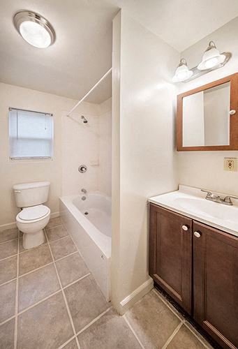 Newly renovated modern baths*