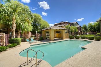 Shimmering swimming pools