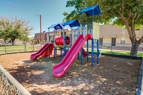 El Paso apartment for rent - a playground with colorful slides at a park