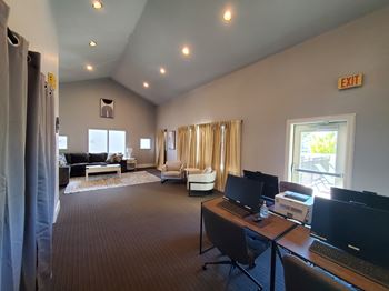 Business center with wi-fi hot spot