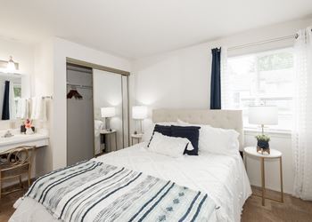 Large bedroom with closet