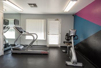 Fitness center cardio equipment