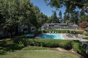Sacramento apartment for rent - swimming pool exterior at Delta Pointe Apartments, California