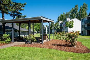 Covered bbq area