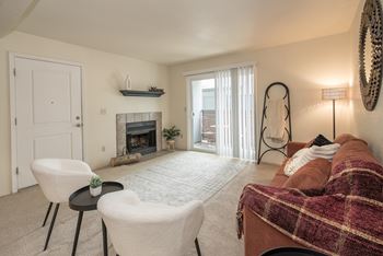 Wood burning fireplace
