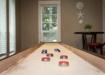 Shuffleboard, bingo, and darts