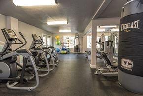Sacramento apartment for rent - Fitness Center Equipment at Woodbridge Apartments, Sacramento, CA