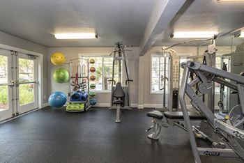 Fitness center equipment & exit