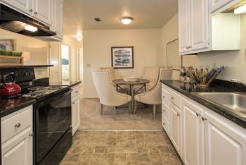 Model upgraded kitchen & dining room