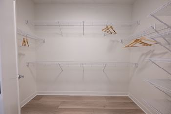 Oversized and walk-in closets