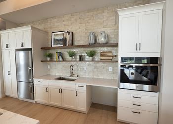 Community room with demonstration kitchen