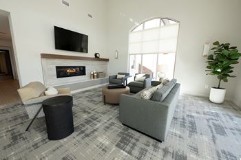 Community room with demonstration kitchen