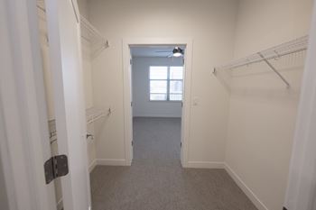 Oversized and walk-in closets