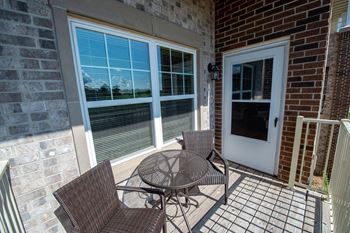 Expansive private patio or balcony