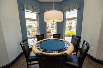 Clubhouse with billiards, poker & fireplace lounge