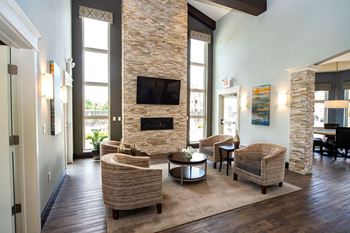 Clubhouse with billiards, poker & fireplace lounge