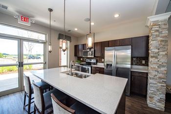 Clubhouse with billiards, poker & fireplace lounge