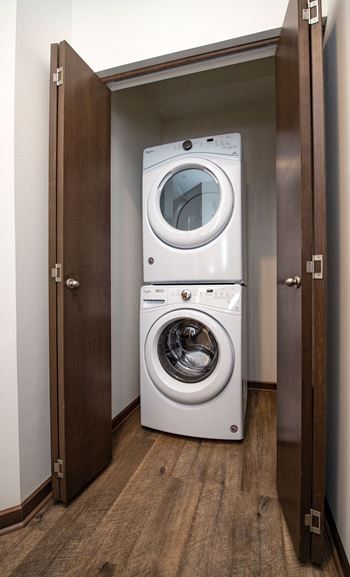 In-apartment energy star® certified washer and dryer