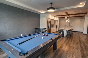 Clubhouse with billiards, poker & fireplace lounge