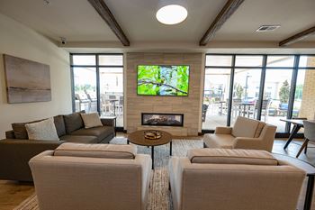 Clubhouse with billiards, poker & fireplace lounge