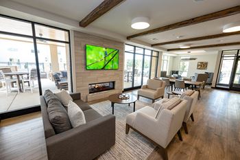 Clubhouse with billiards, poker & fireplace lounge
