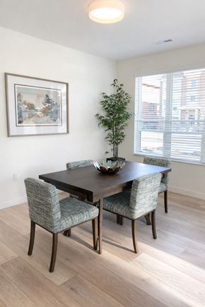 Middleton apartment for rent - A dining room with a table and chairs.