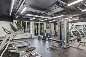 Escondido apartment for rent - A gym with treadmills, weights, and other exercise equipment.