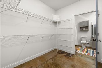 Oversized walk-in closets