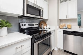 Gourmet kitchens with stainless steel appliances
