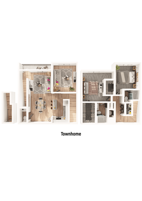 Floor plan for 2 beds, 2.5 baths, 1566 sqft