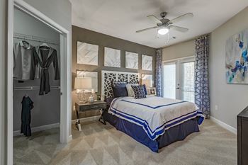 Ceiling fan in living and bedroom areas