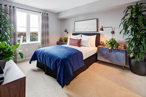 South San Francisco apartment for rent - Interior Model Bedroom with windows