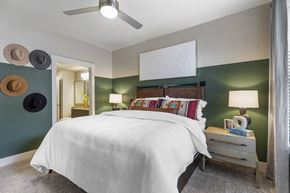 Broomfield apartment for rent - bedroom with bed and nightstands