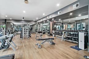 Dallas apartment for rent - a gym with weights and other exercise equipment