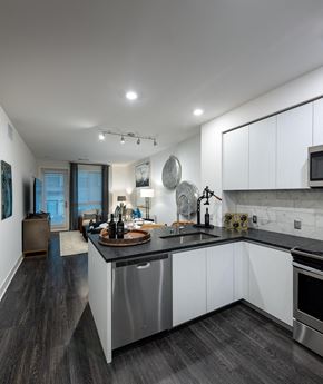 Canoga Park apartment for rent - interior model kitchen view