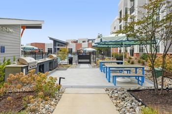 Outdoor kitchen and grilling area