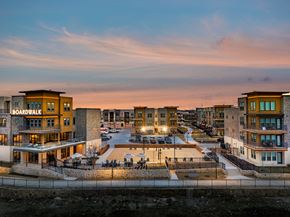 Farmers Branch apartment for rent - Boardwalk at Mercer Crossing Exterior at Sunset