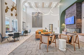 Clubhouse with billiards table