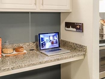 Built-in granite computer nooks